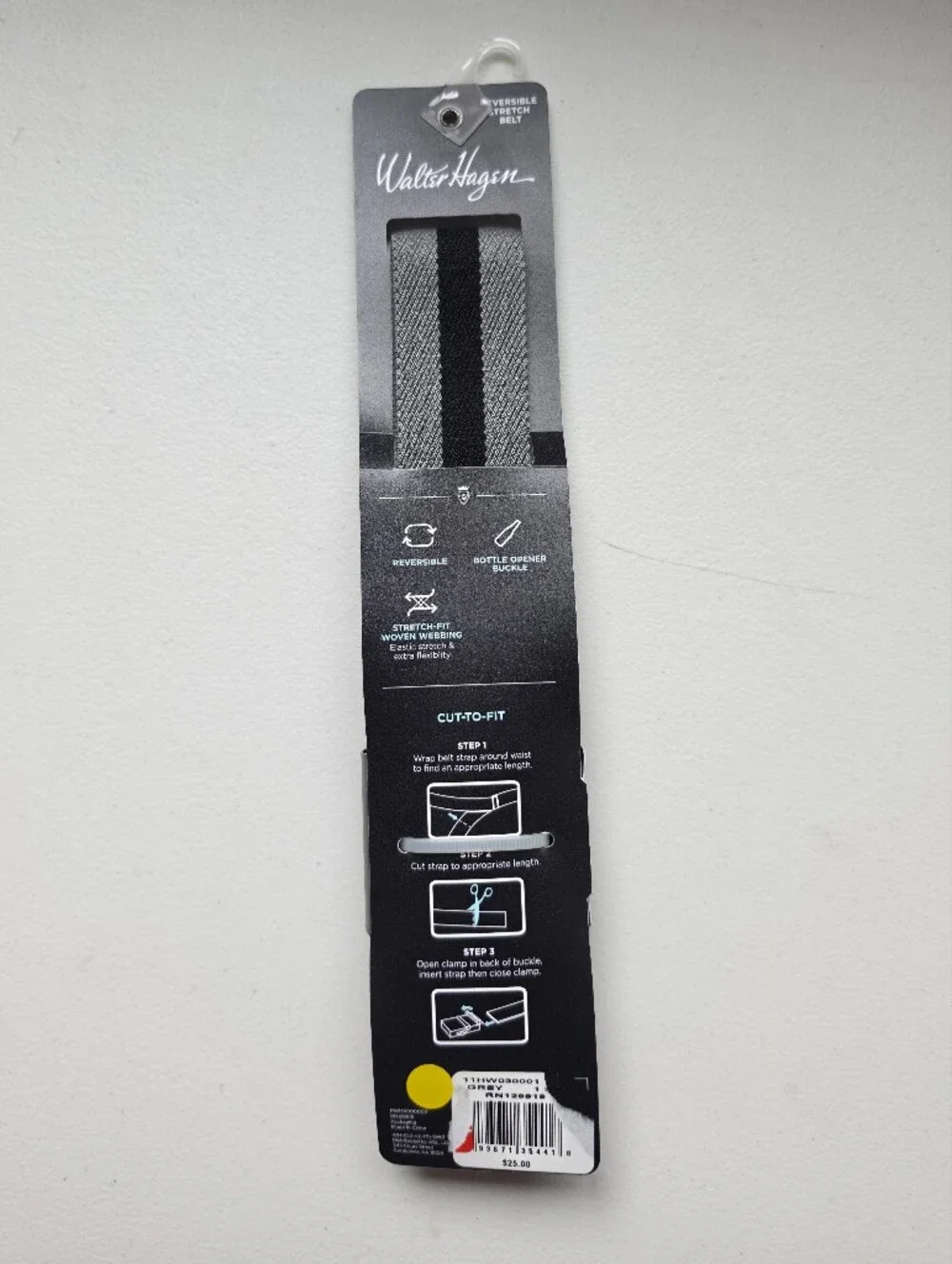 NWT Walter Hagen Reversible Stretch Belt Cut To Fit Up To 42
